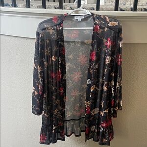 Floral Sheer Kimono Cardigan